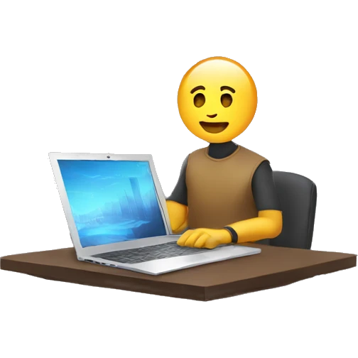 cyber guy with windows laptop emoji