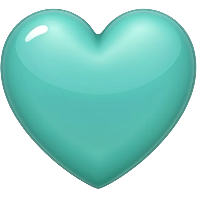Greenish cyan heart emoji