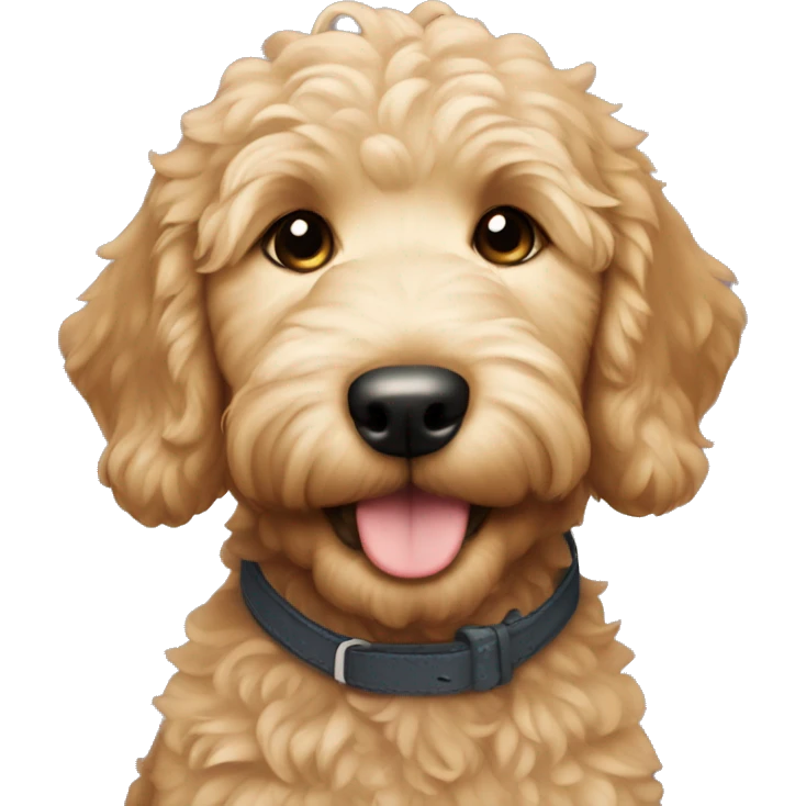 golden doodle puppy  emoji