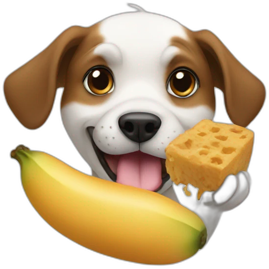 dog eating moti emoji