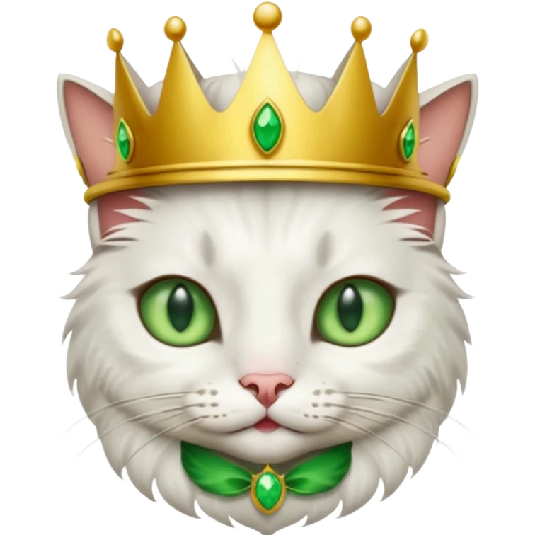 Gata con corona emoji