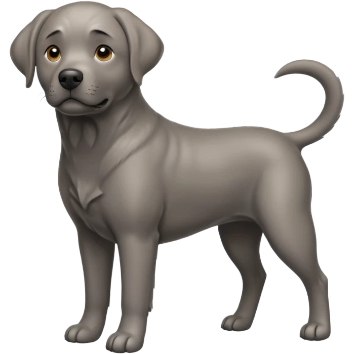Grey Labrador  emoji