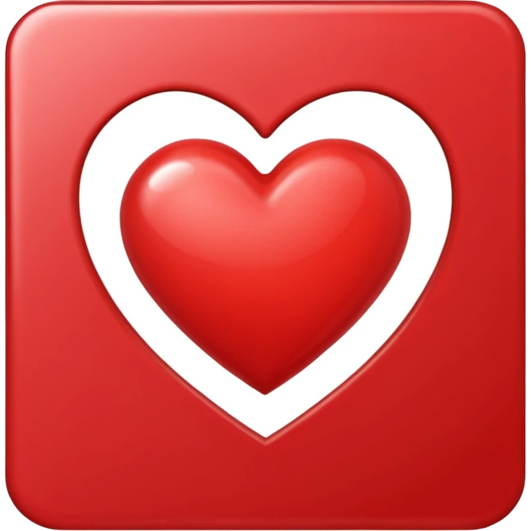 red greeting card emoji