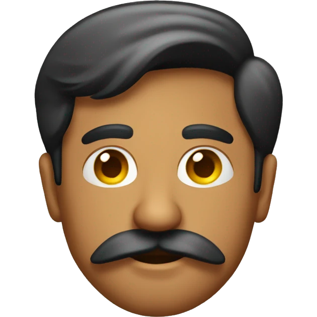 Indian Guy with a big mustach emoji