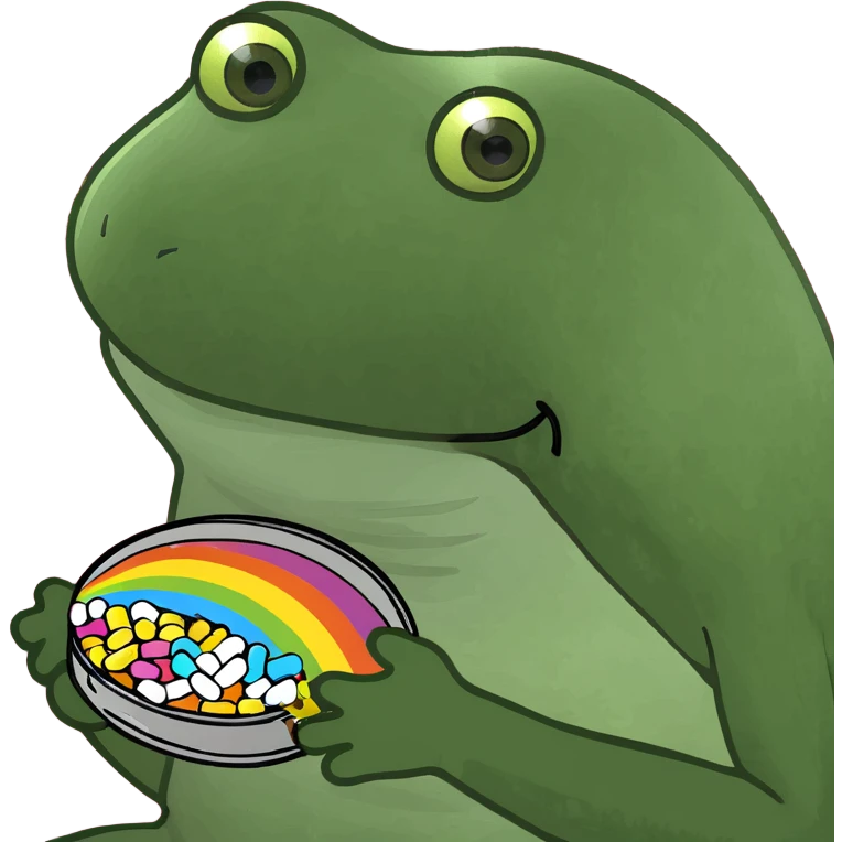 rainbow pills emoji