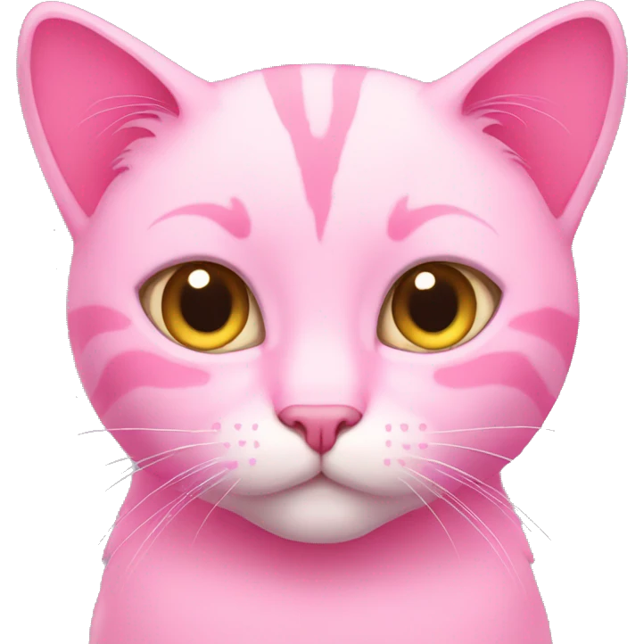 Pink cat emoji