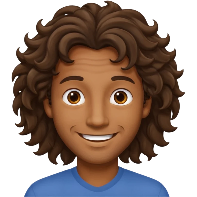 wavy hair mens image emoji