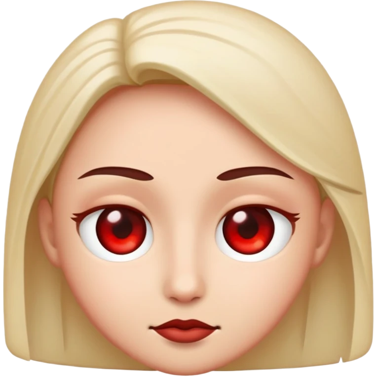 Red low eyes emoji