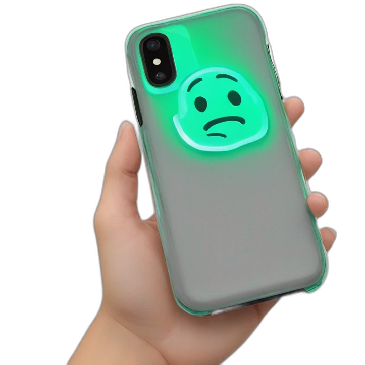 neon desing call phone case emoji