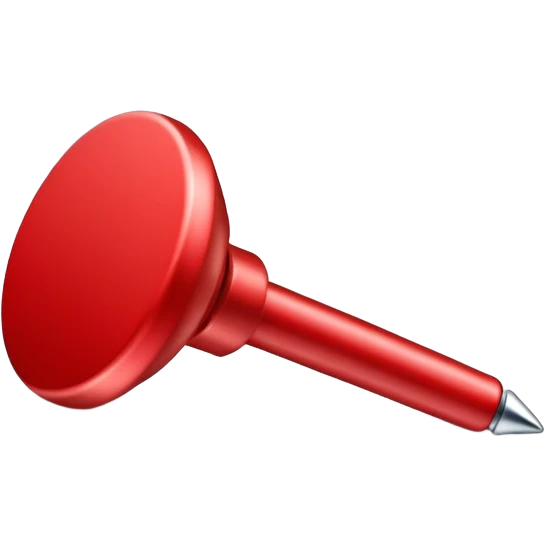 red push pin emoji