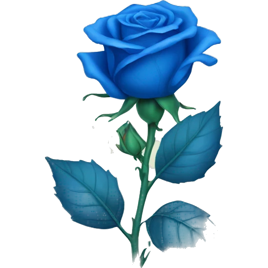 Blue Rose emoji