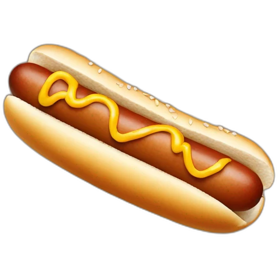 Hot dog emoji