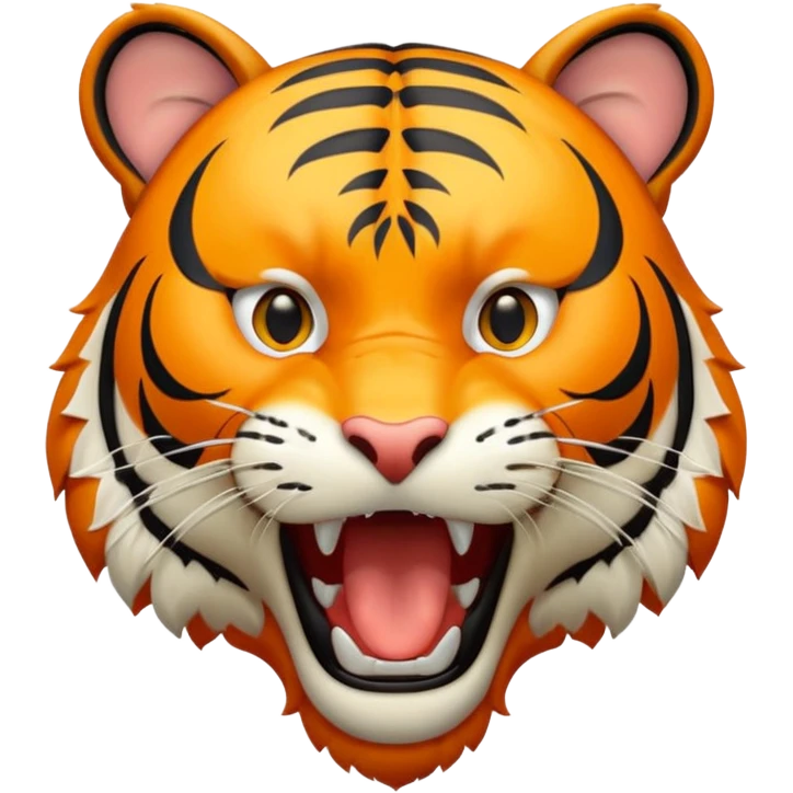 Tigre qui baille emoji