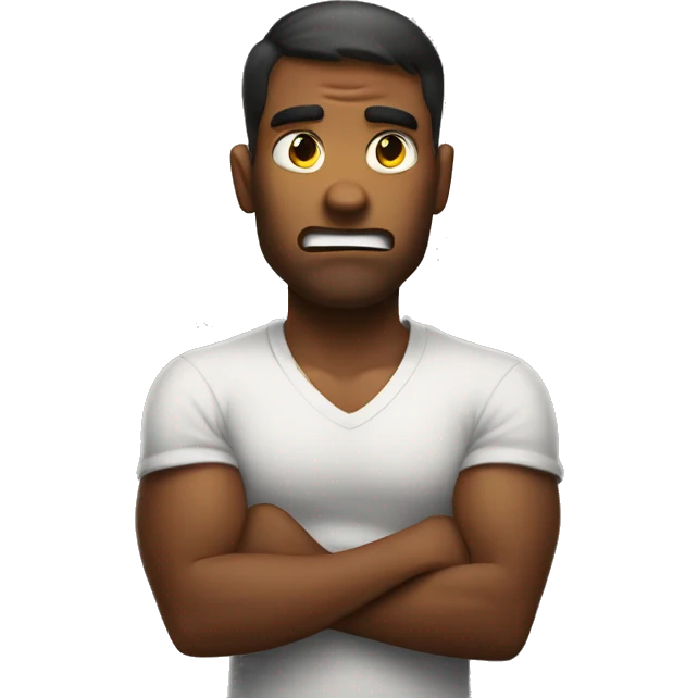 arms crossed hangry  emoji