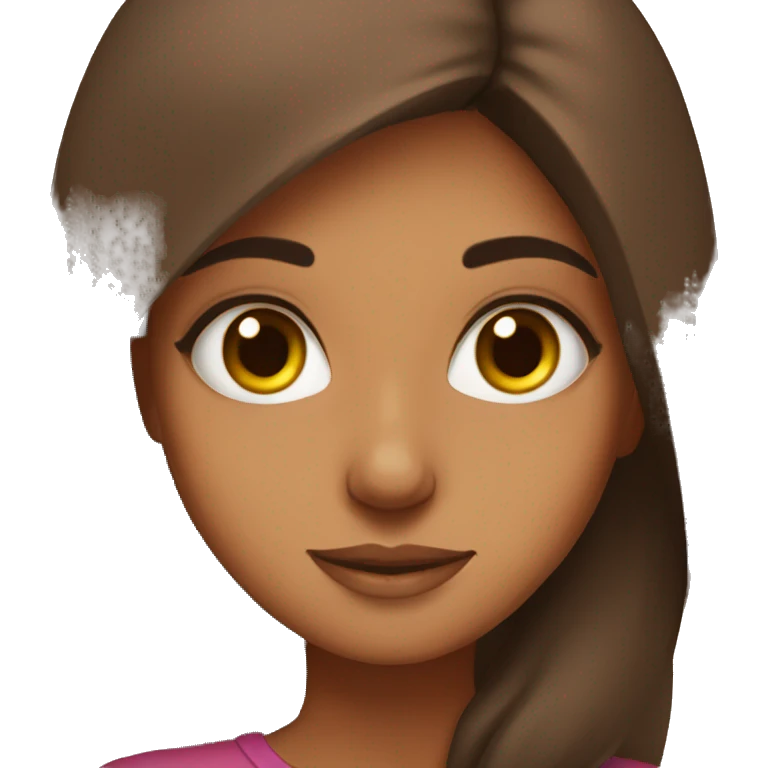 selfie of a girl indoors brown skin, Pakistani girl emoji
