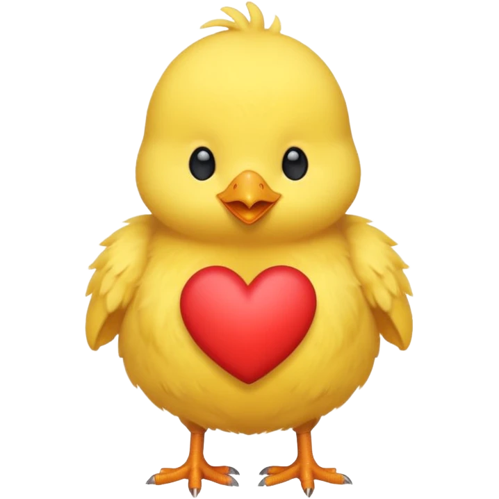 Pollito con corazón emoji