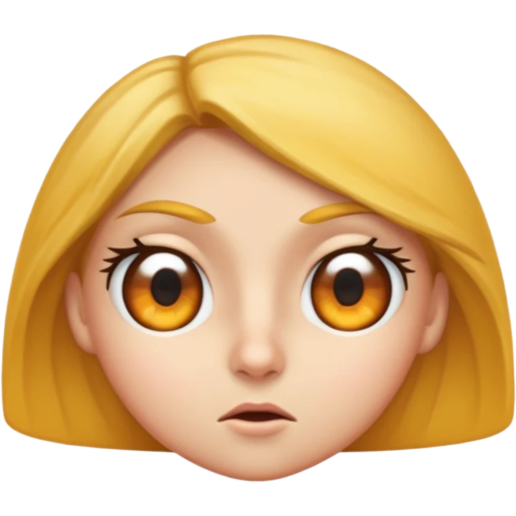 Bombastic side eye emoji