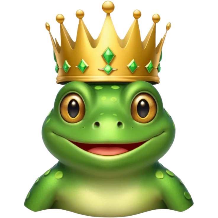 frog King, with crown emoji