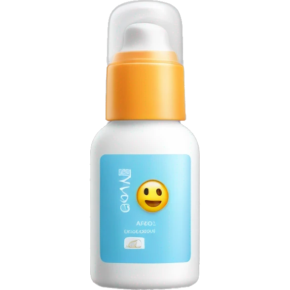 little facial sunscreen bottle emoji