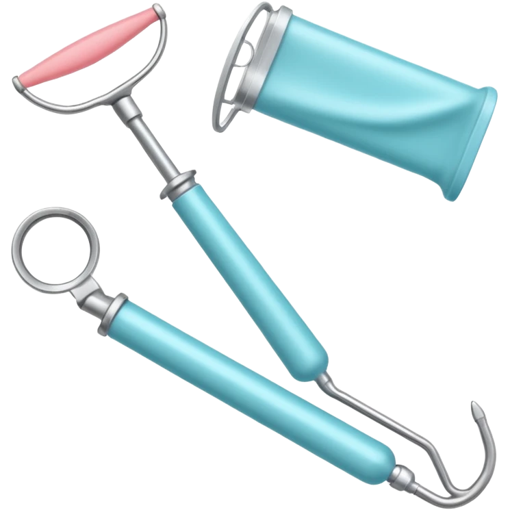 Espéculo Vaginal (Bico de Pato), kit de coleta (papanicolau) emoji