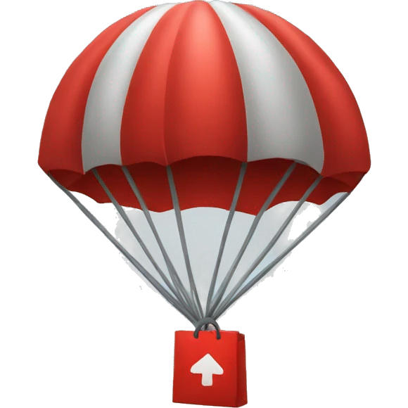 Red airdrops emoji