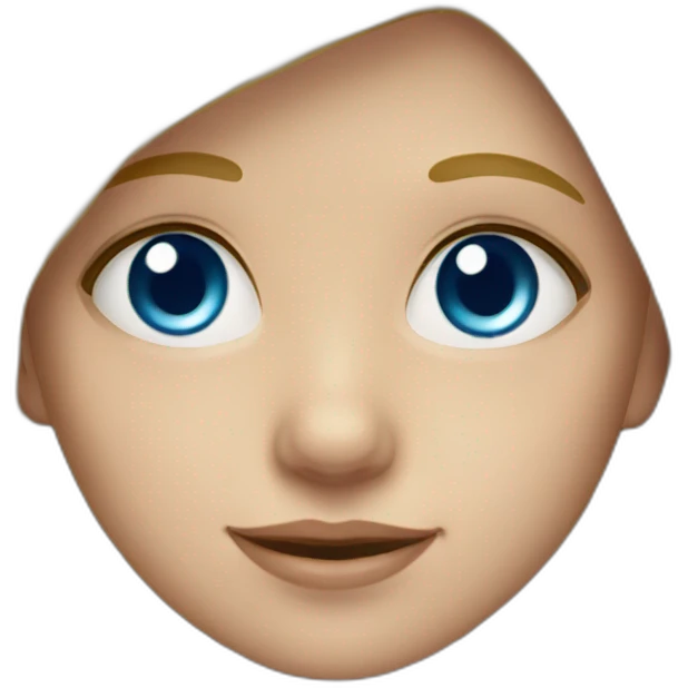 little blonde girl with blue eyes emoji