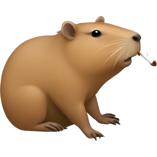 capybara smoking emoji