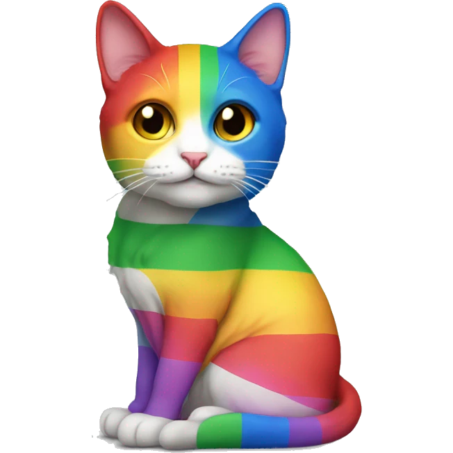 pride flag cat emoji