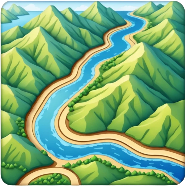 Map for hiking emoji