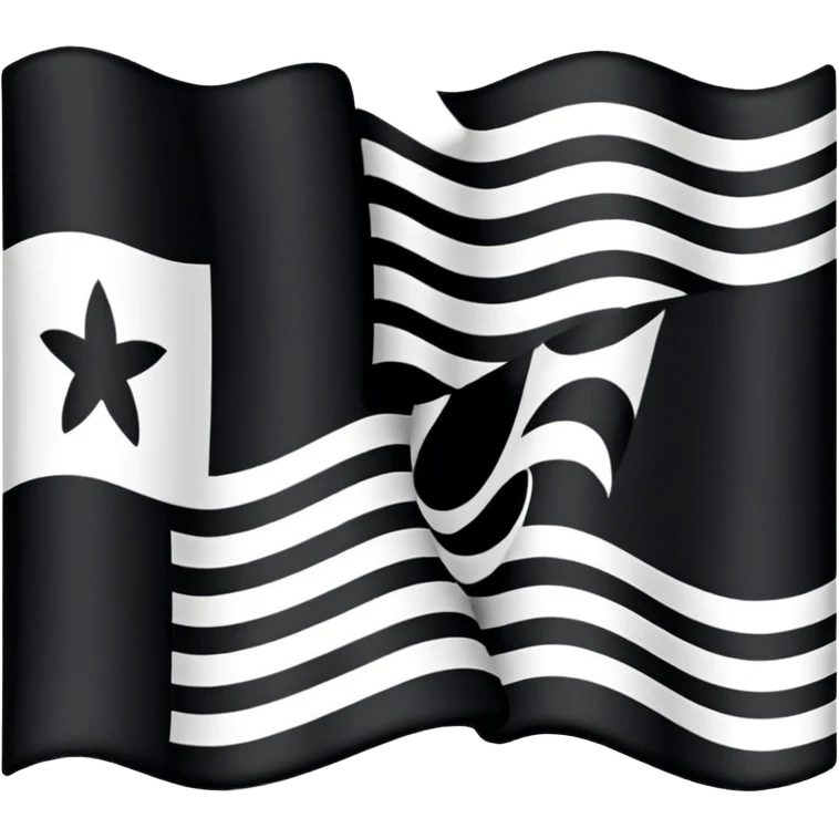 Fais moi le drapeau de la Bretagne comme il est réellement avec les 11 hermines et sans y ajouter ou modifier quoique ce soit pas même de personnages  emoji