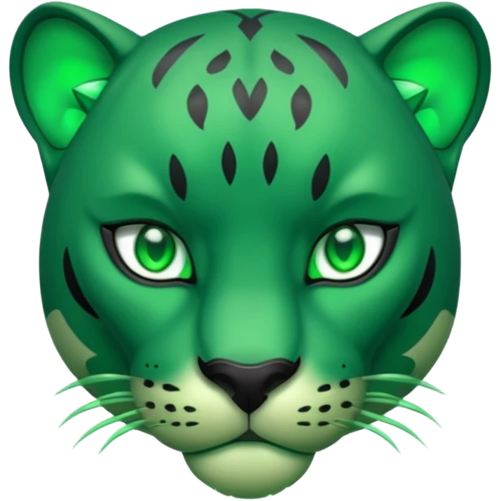 Green panther emoji