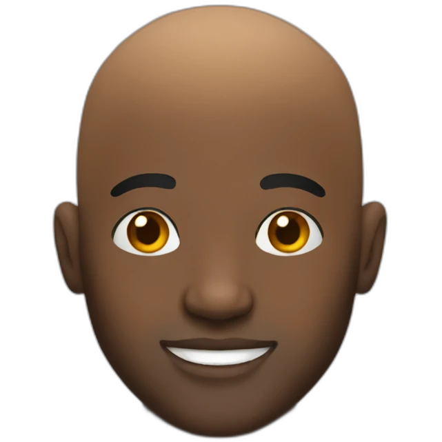 bald black guy emoji