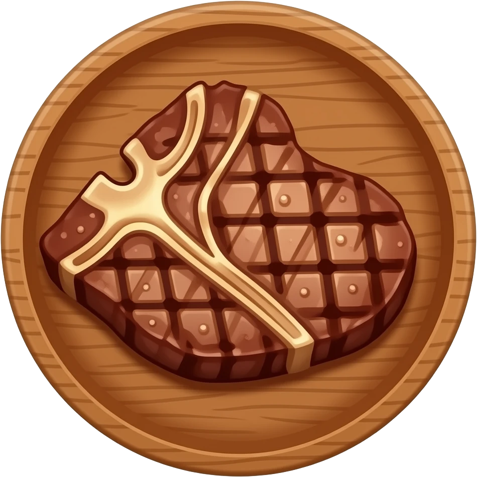 grilled picanya steak that look real and more attractive emoji