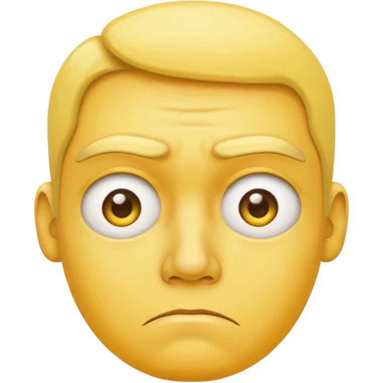 disappointed yellow face  emoji