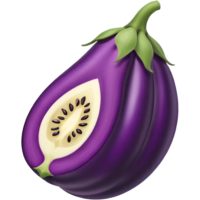 brinjal with small cut piece  emoji