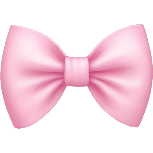 Light pink bow  emoji