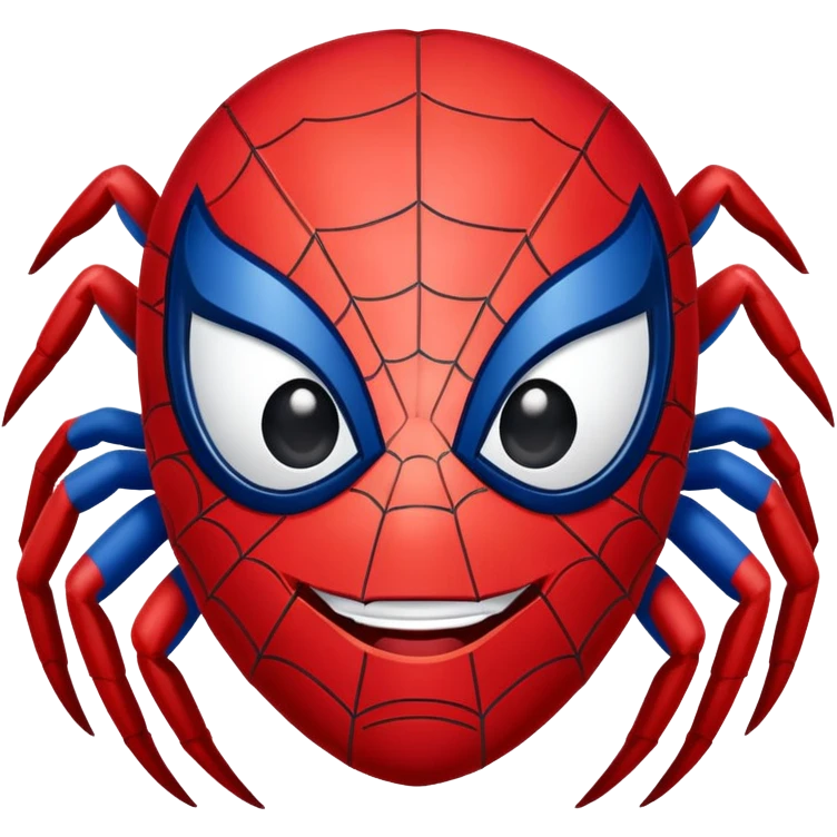 Dog spider man face emoji