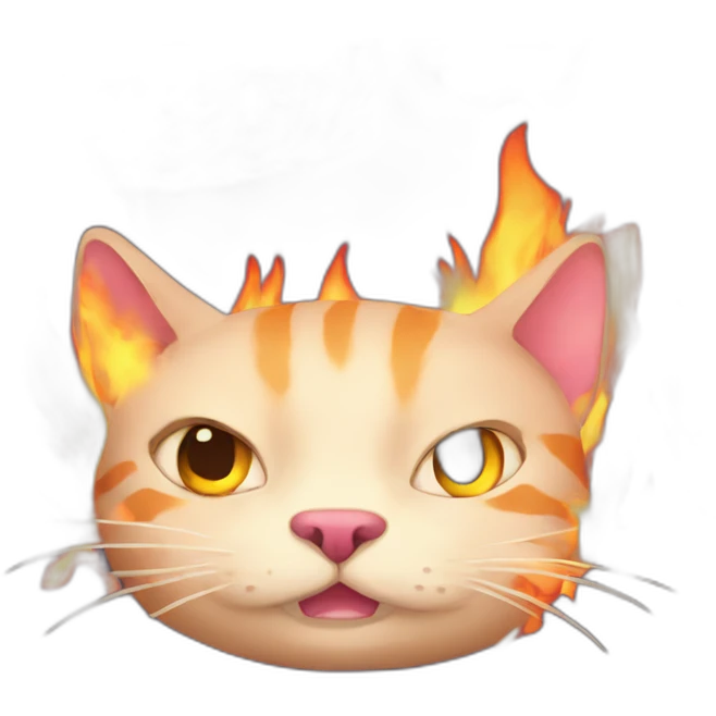 fire cat emoji
