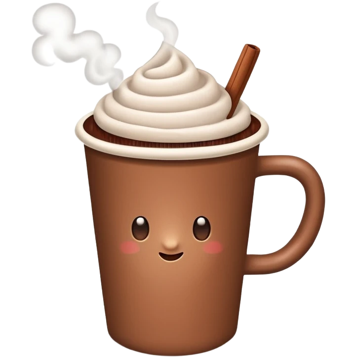 paper cup with hot chocolate emoji
