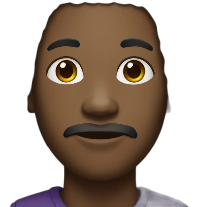 Black male with black dreadlocks  emoji