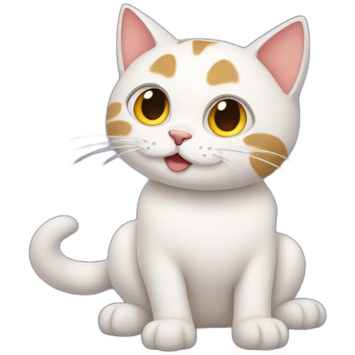 Gato con stickers  emoji