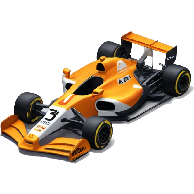 Lando Norris mclaren F1 car 4 emoji