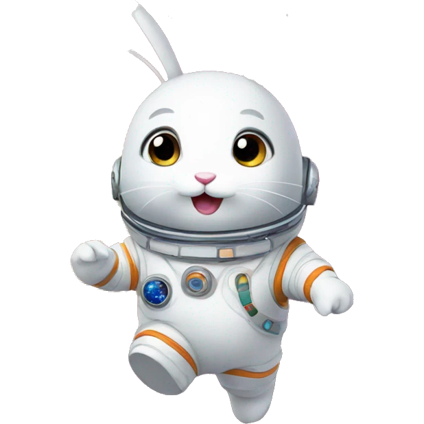 Bunny in space emoji