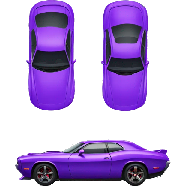 Purple hellcat car  emoji