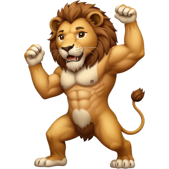 Un lion qui bouge ses fesses emoji