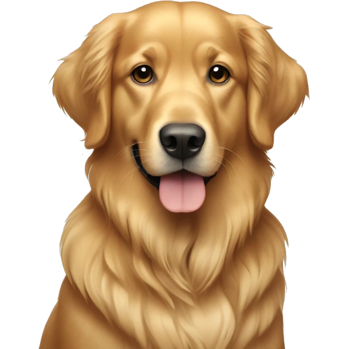 A dog golden retriever  emoji
