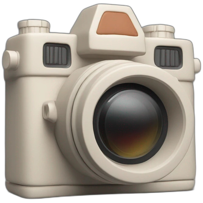 Plasticine slr film camera emoji
