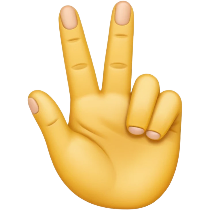 I want a emoji with just middle finger bend towards and every other fingers amd thumb straight  emoji