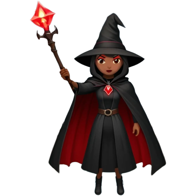 Evil Fortress witch Red Beacon shooting into sky and bridge, two towers very dark emoji