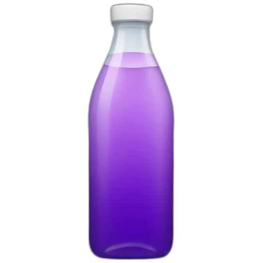 Bottle of purple water emoji